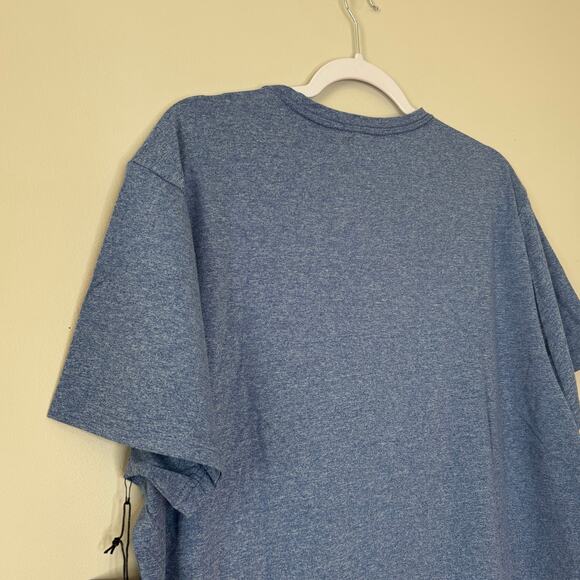 01. Algo Performance UPF 40 Quick Dry Blue T-Shirt NWT Men Size XL Short - Picture 5 of 7